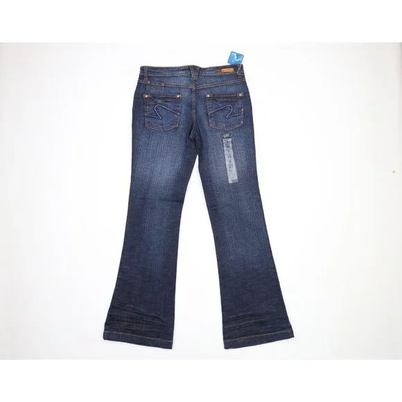 NOS Vintage Y2K Lot 29 Womens Size 7 Looney Tunes Wide Leg Flared Denim Jeans
